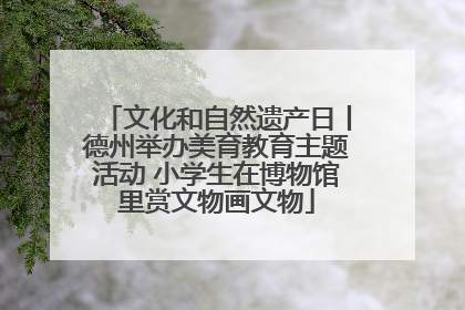 文化和自然遗产日丨德州举办美育教育主题活动 小学生在博物馆里赏文物画文物